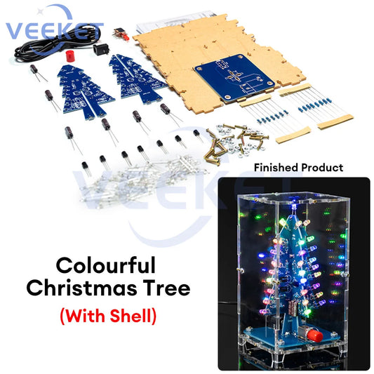 Xmas Tree DIY Kits RGB LED Flashing Tree DIY Kits Electronics